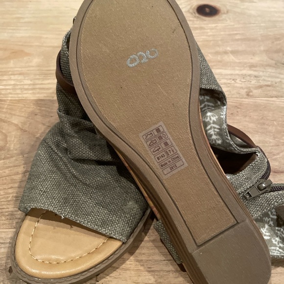 NWT Blowfish Malibu Balla Sandals side zip Neutral Olive Green Brown 7.5 - Picture 5 of 6